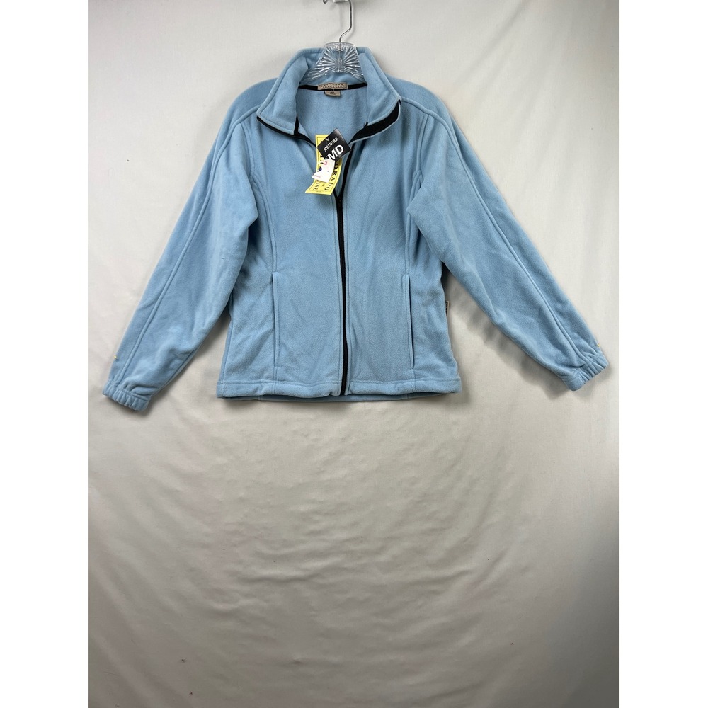 Colorado Timberline Fleece Jacket Womens MD Blue Heavyweight Full Zip Mock Neck